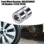 2 Pcs Wheel Bearing DAC38700037 for Hyundai Accent (2000–2018)