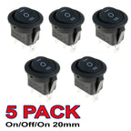 Round Rocker Switch 10A 12-250V for Various Applications