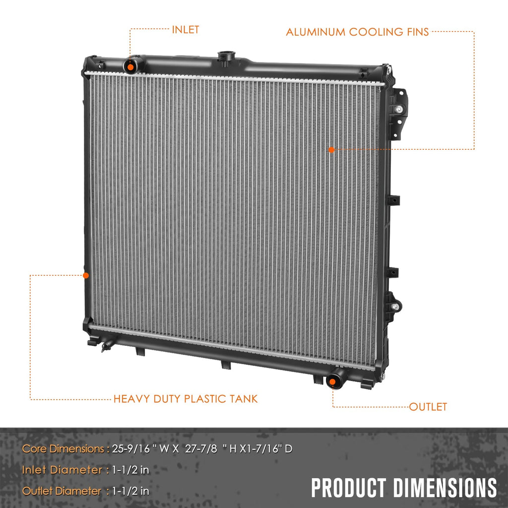Aluminum Core 2-Row Cooling Radiator for Toyota Tundra 4.6L 5.7L (2014–2021) DPI-13681
