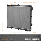 Aluminum Core 2-Row Cooling Radiator for Toyota Tundra 4.6L 5.7L (2014–2021) DPI-13681