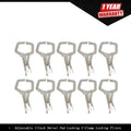 Set of 10 Locking C-Clamps for Rotary Gasket Applications