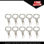 Set of 10 Locking C-Clamps for Rotary Gasket Applications