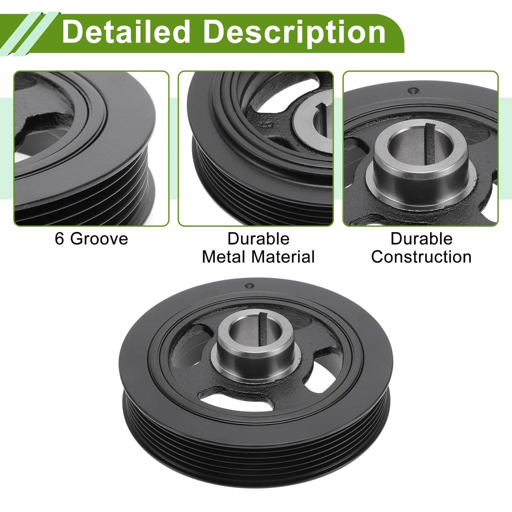 Engine Harmonic Balancer Crankshaft Pulley for Toyota Matrix (2003–2008) No. 134700D010