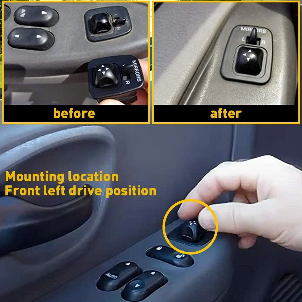 Power Mirror Switch for Ford F150 (1999–2003), Escort ZX2 (1998–1999), F250