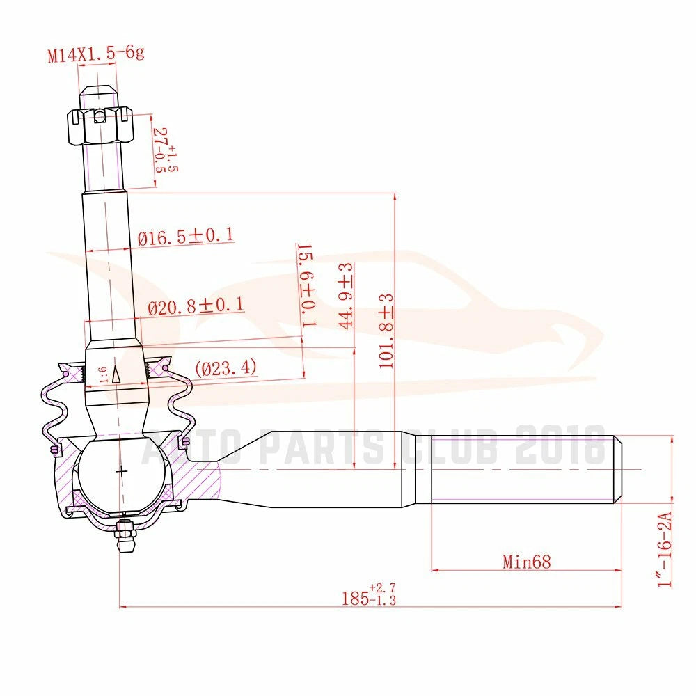 Ball Joint Stabilizer Bar Link for Ford F-250 F-350 Super Duty (2005–2007)
