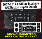 Navigation Radio Button Repair Decal Stickers for Cadillac (2007–2014)