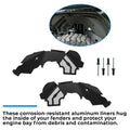 Front Inner Fender Liners Flares for Jeep Wrangler JK JKU (2007–2018)
