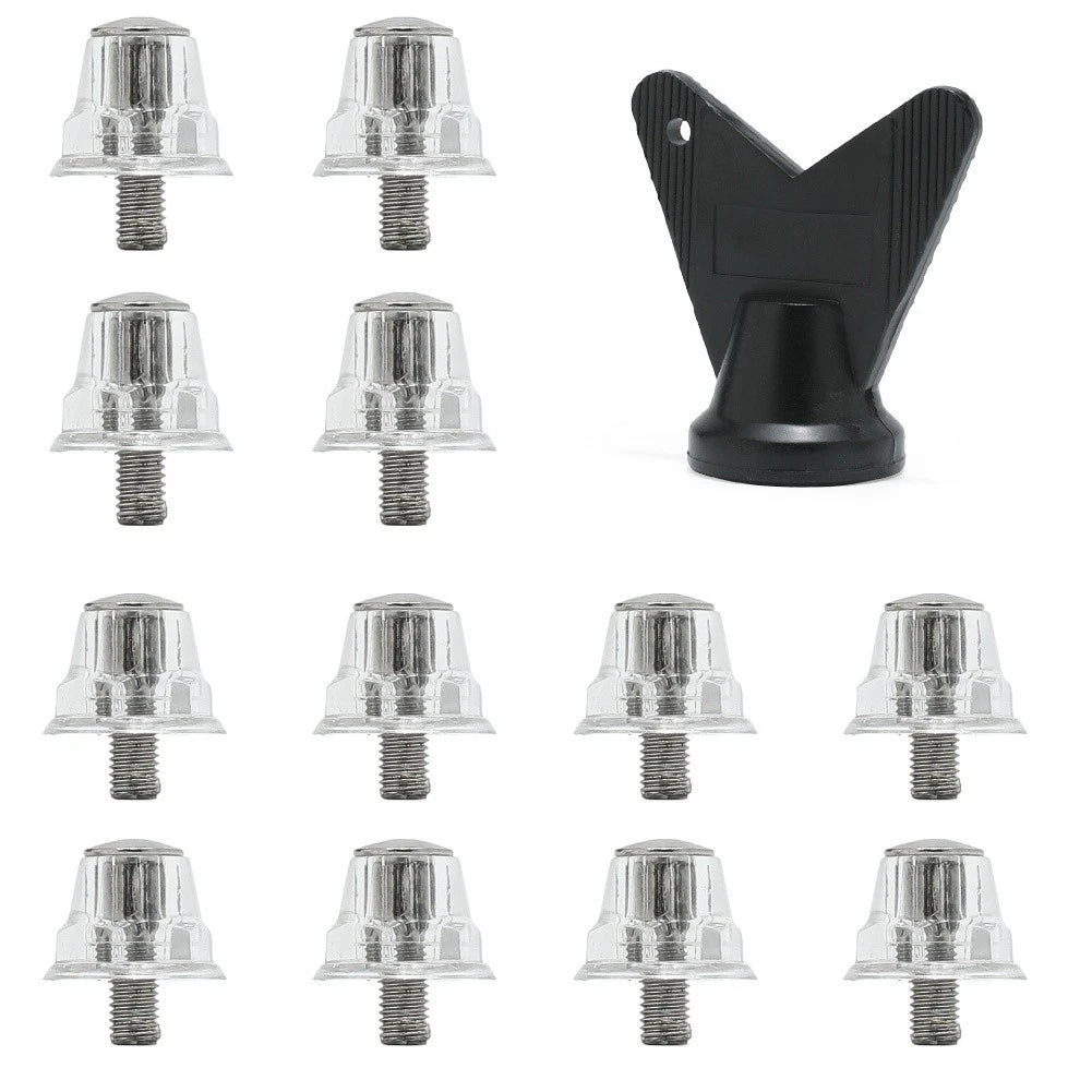 12pcs Soccer Boot Studs Aluminum Alloy 5mm Thread for Soccer Boots