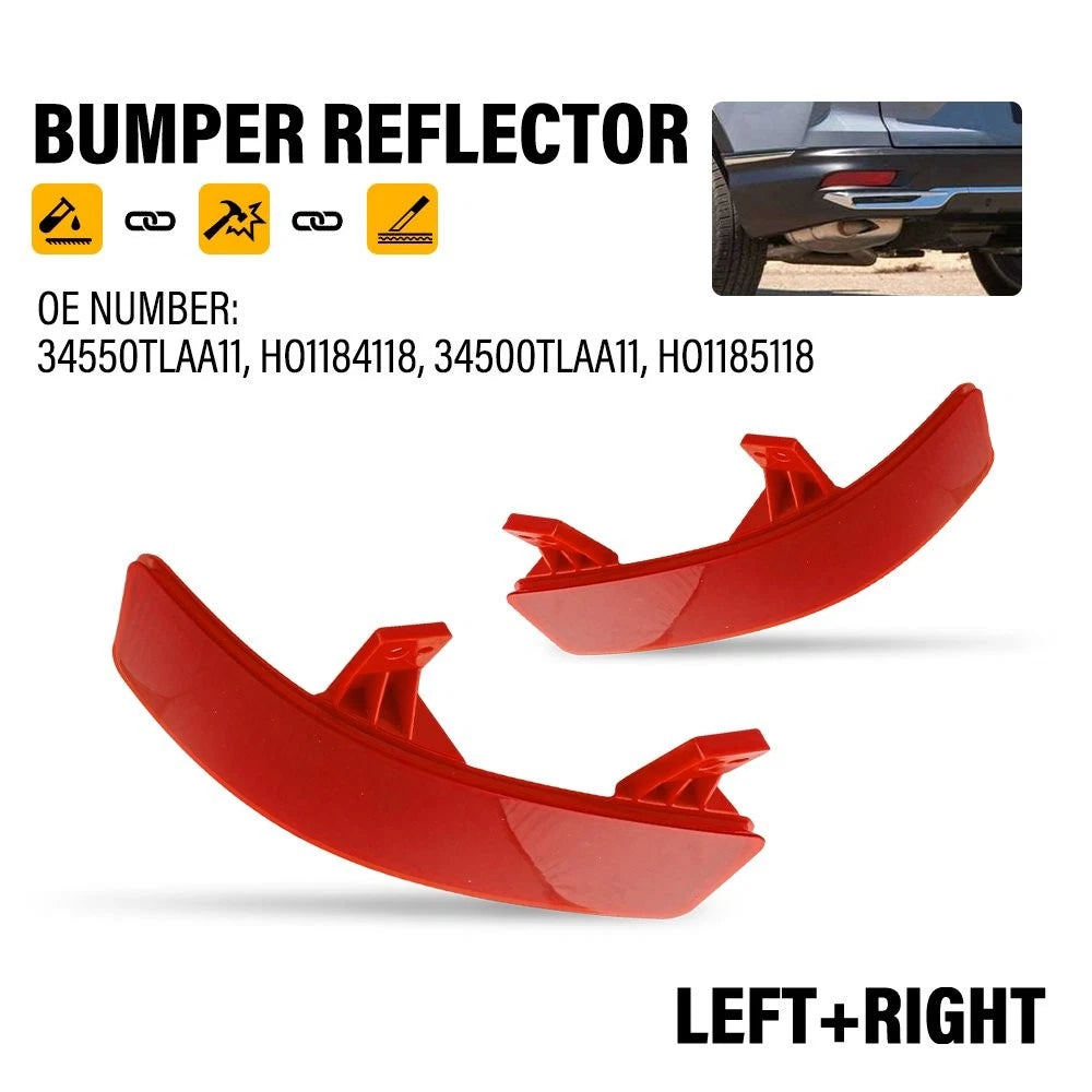 2X Red Rear Bumper Reflectors for Honda CR-V Touring (2020–2022) HO1184118 EXV