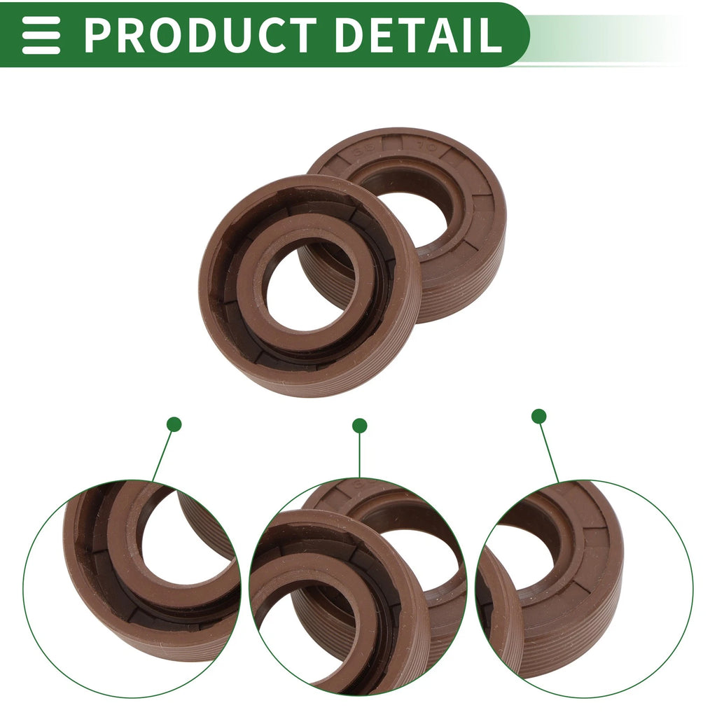 Oil Seal FKM Rubber 17x35x10mm for Various Models (5 Pcs)
