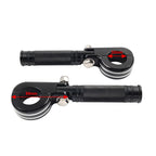 2X Black Chrome Engine Guard Bar Foot Pegs for Harley