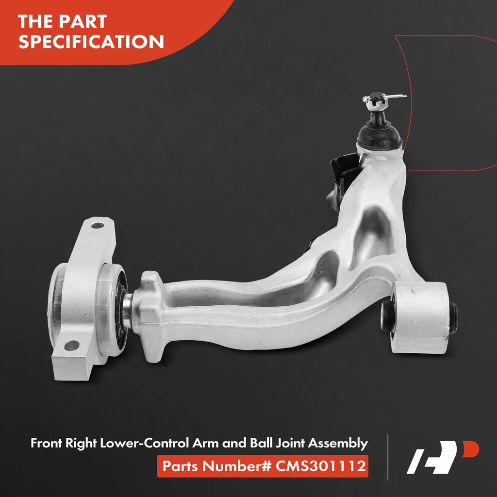 Front Right Lower Control Arm with Ball Joint for INFINITI Q50 (2014–2023)