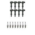 Set of 8 NGK Ignition Coils & Platinum Spark Plugs for Ram 1500, Grand Cherokee (1999–2004)