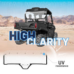 Clear Rear Windshield for Honda Pioneer 700 (2014–Present)