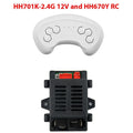 Replacement Receiver and Remote for Children's Electric Cars HH701K 24G 12V/6V