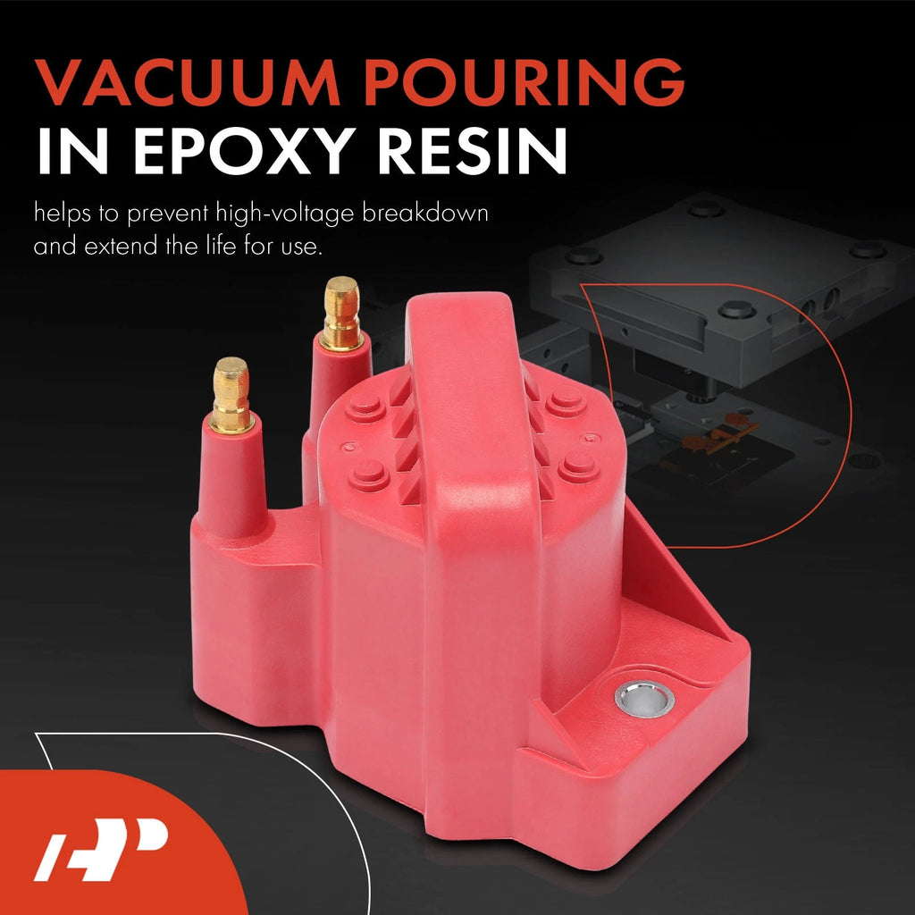 3x Red Ignition Coil for Chevrolet Malibu Impala Camaro Buick Honda