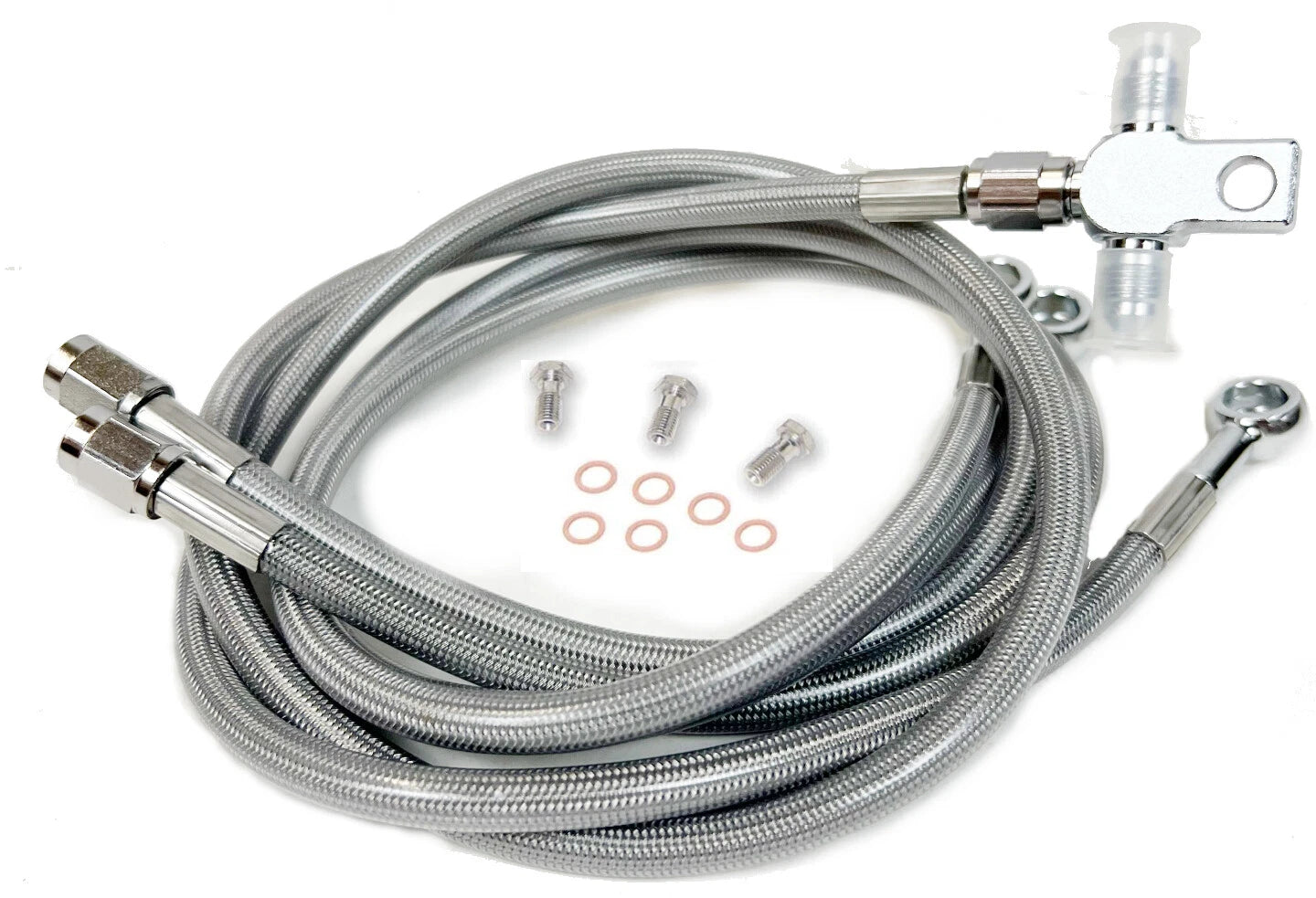+1" Extended Front Brake Lines for Honda TRX250R (1986–1989)