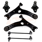 Set of 6 Front Lower Ball Joints for Toyota RAV4 (2001–2006)