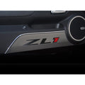 Brushed Stainless Door Panel Kick Plates w/Polished 'ZL1' for 2012-15 Camaro ZL1