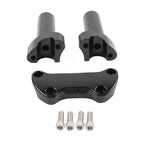 4" Handlebar Risers Flat Clamp Mount for Harley Sportster Dyna Softail