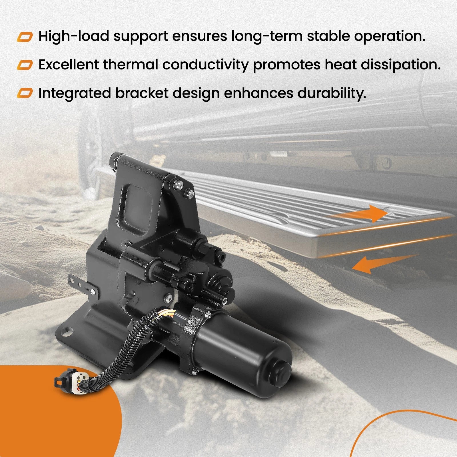 Right Power Running Board Motor & Bracket for Ford Expedition Navigator (2007–2014)