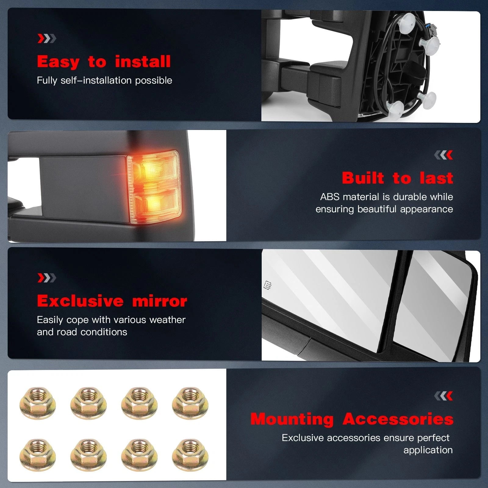 LED Smoke Signal Side Lights for Ford Super Duty (1999–2016)