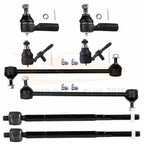 Set of 8 Front Sway Bars Tie Rods Ball Joints for Toyota Sienna (1998–2003)
