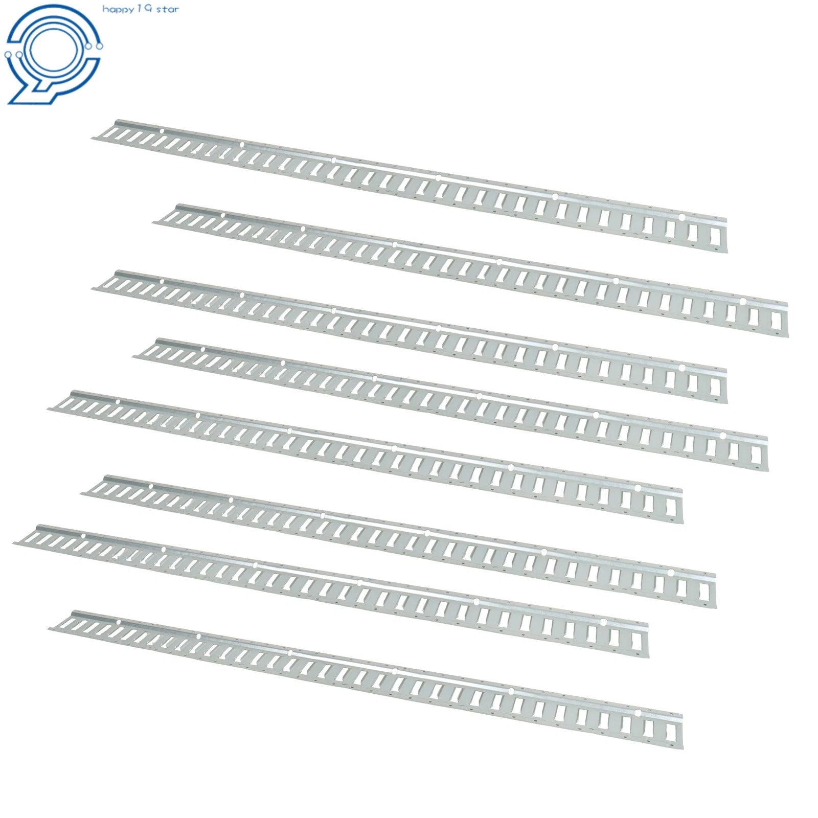8 Pack E Track Tie Down Rails for Trucks (Galvanized Steel)