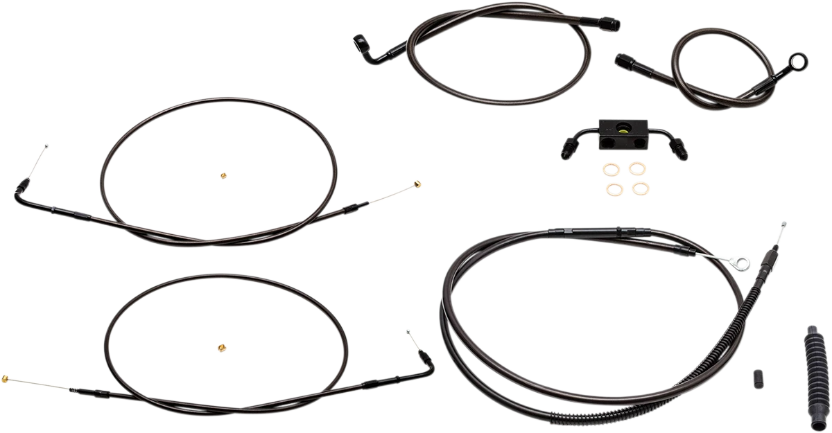 Handlebar Cable/Brake Line Kit for LA Choppers Mini Ape Hanger