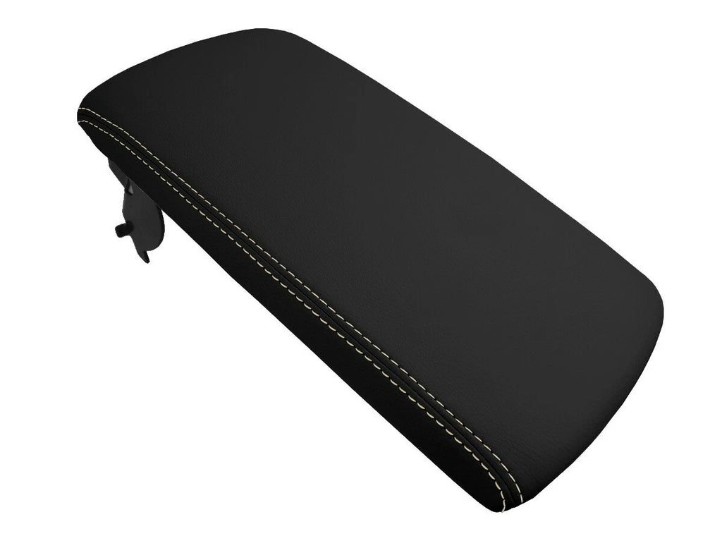 Leather Console Lid Armrest Cover for Lexus ES350 (2013–2018) Beige Stitch