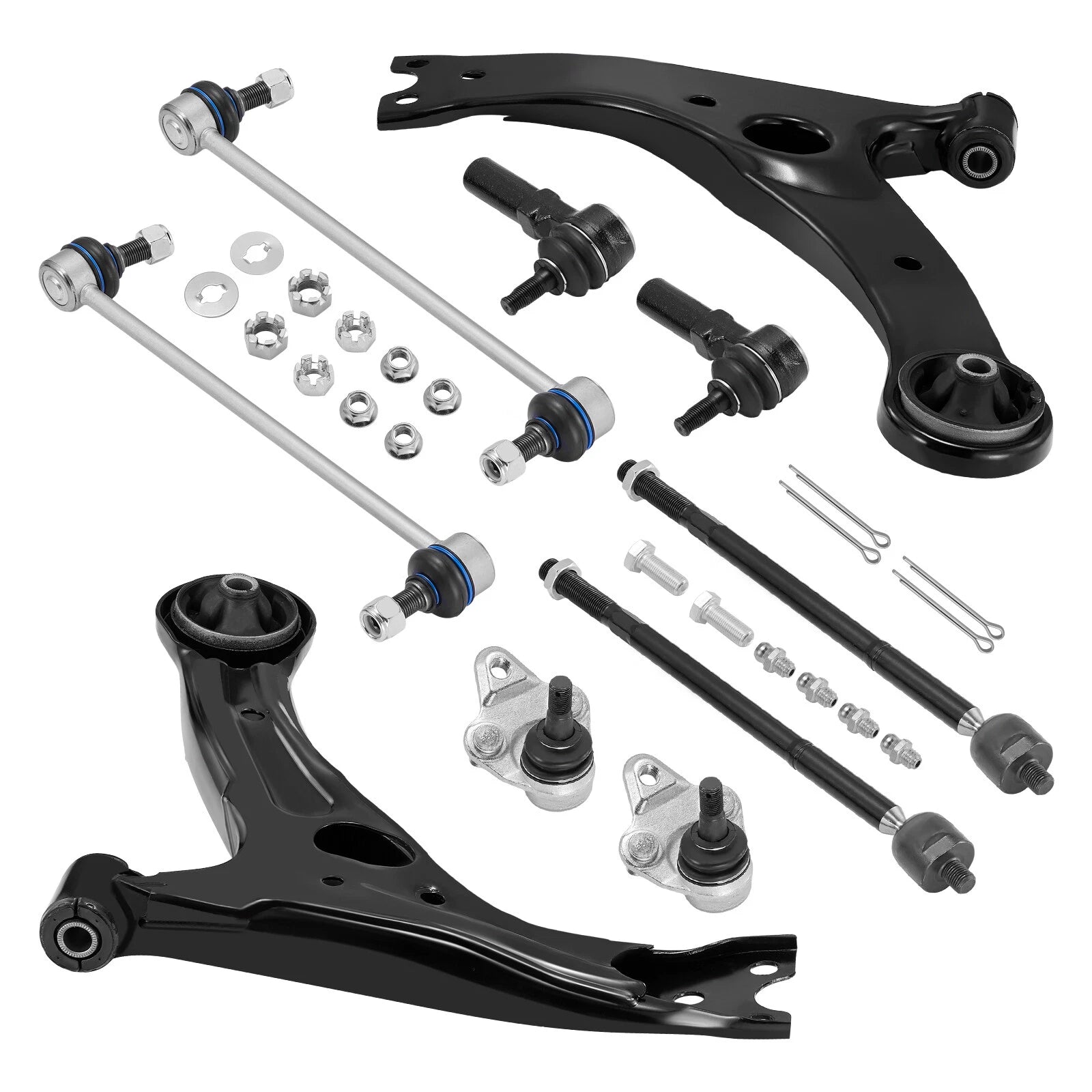 Front Lower Control Arm Sway Bar Tie Rod End for 2009-2013 Toyota Corolla