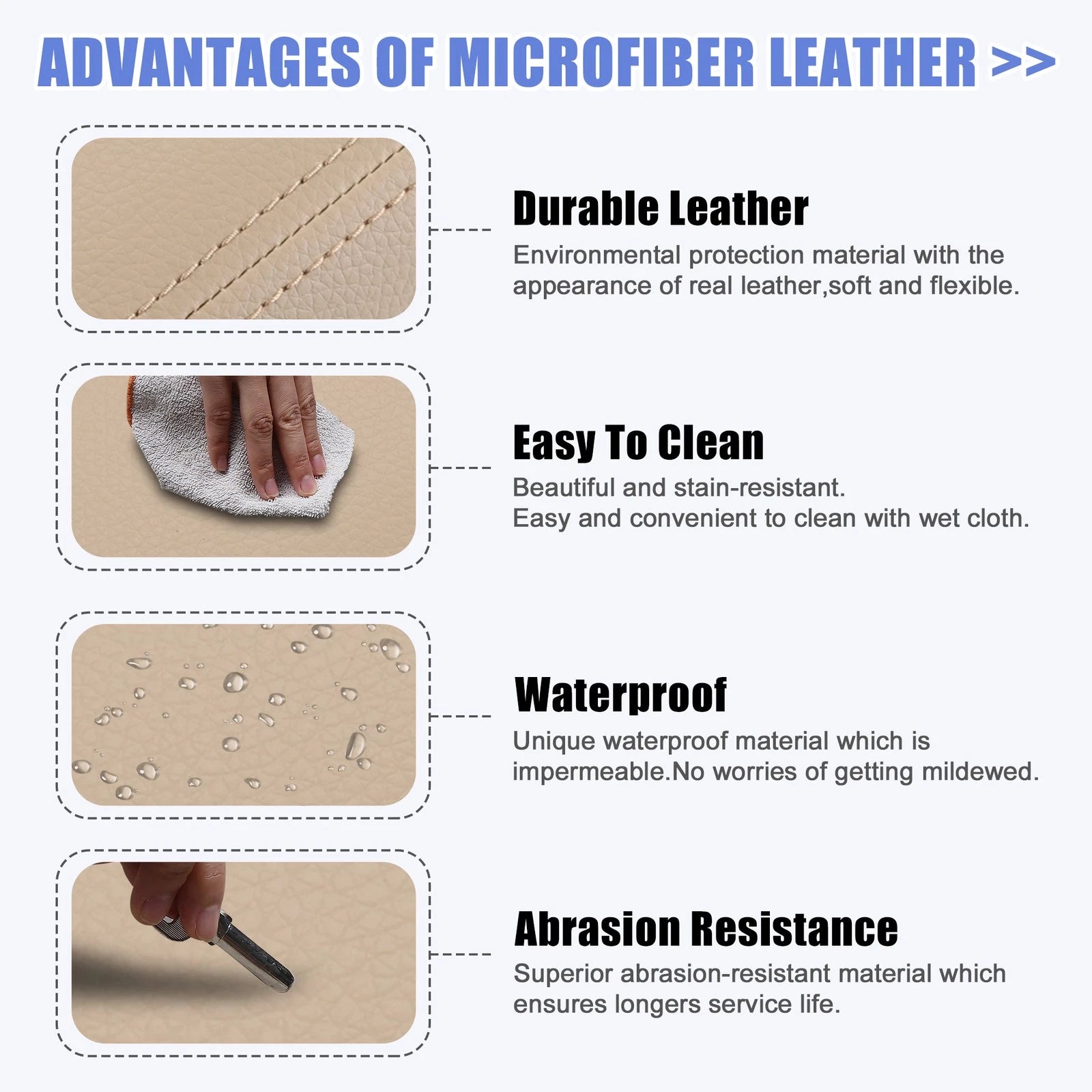 Center Console Lid Armrest Cover for Honda Accord (2003–2007) Faux Leather Beige