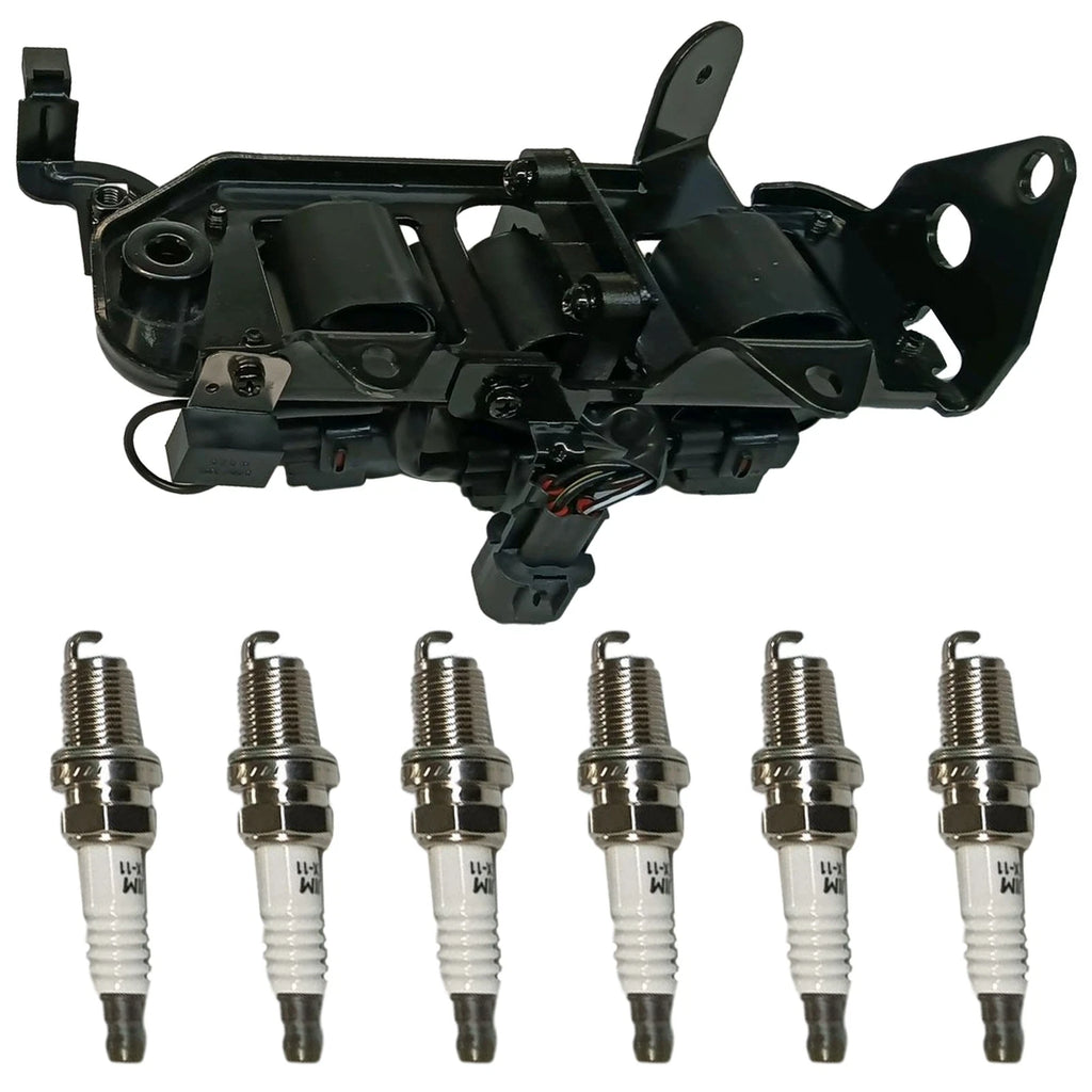 Set of 6 Ignition Coils & Plugs for Hyundai Tiburon, Santa Fe (2001–2008)