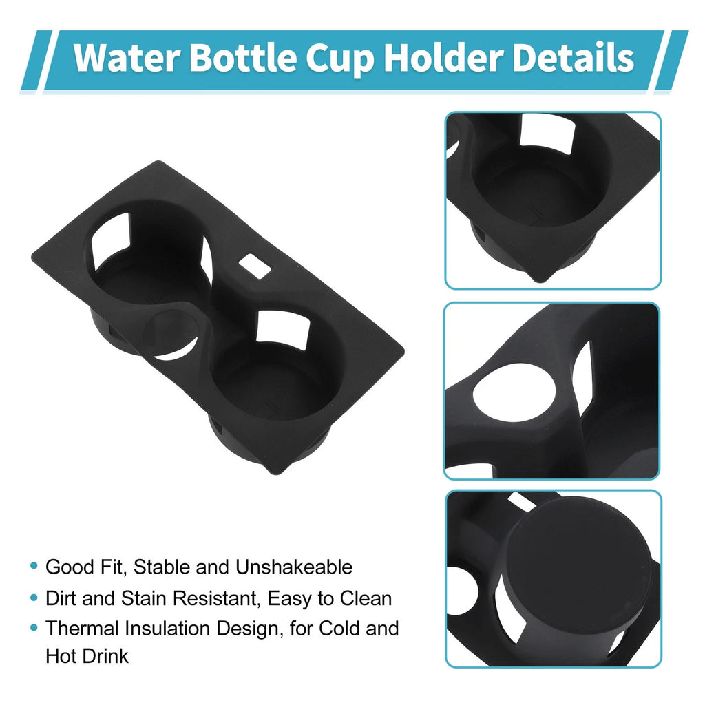 Center Console Cup Holder Organizer for BMW X5 G05 (2019–2023) Silicone Black