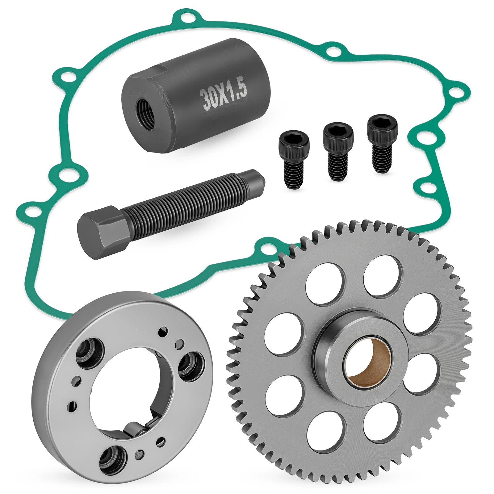 One Way Starter Clutch & Idler Gear Kit for Kawasaki Bayou 220 (1988–2002)