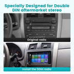 2 DIN Radio Stereo Install Mount Housing Dash Kit for Toyota Corolla (2009–2013)