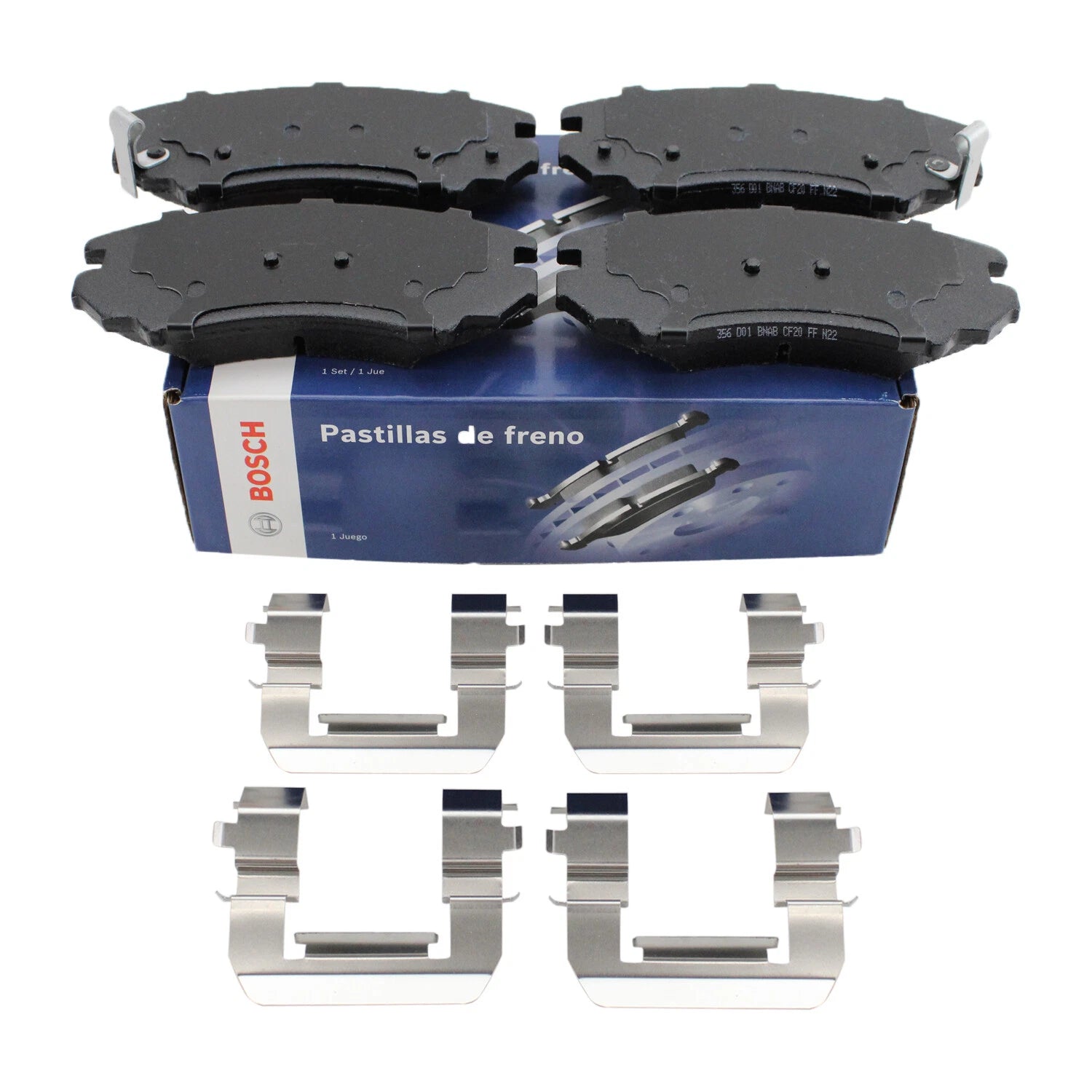 Bosch Front Blue Brake Pads w/ Hardware for