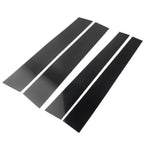 Set of 4 Black Pillar Posts Door Trim Covers for Toyota Tundra (2007–2020)