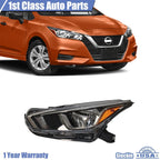 Halogen Headlight Left Driver for Nissan Versa (2020–2021) 26060-5EE0A