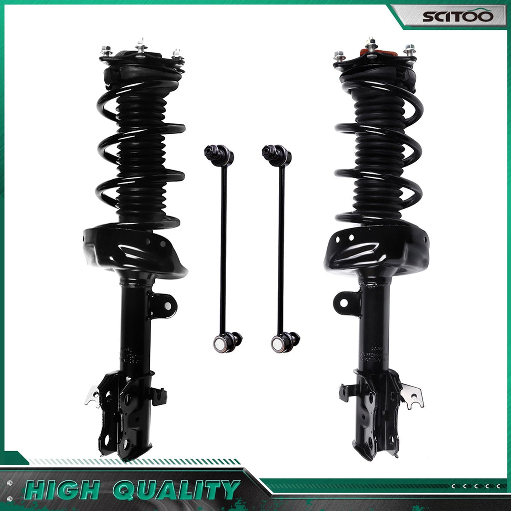 Front Struts Coil Spring Assemblies Sway Bar Links Kit for Honda CR-V (2007–2014)