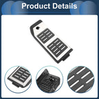 Footrest Pedal Pad Cover for Audi Q7 (2007–2015) - Silver Tone