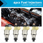 Set of 4 Fuel Injectors for Hyundai Lantra J1 1.6L (1996–2000)