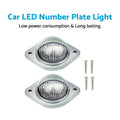 2X LED Number Plate Lights for Trailer Truck Caravan Van (12V)
