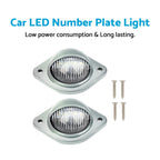 2X LED Number Plate Lights for Trailer Truck Caravan Van (12V)