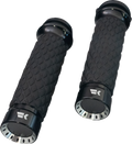 Turbine Grips for Custom Contour Motorcycle (500330) - Black Diamond