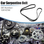 Serpentine Belt for Chevrolet Camaro 6.2L (2010–2011) No. 12610786 Black