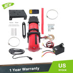 Electric Winch 4500lbs for Off-Road Vehicles (12VDC, Synthetic Rope)