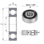 6302DDU Deep Groove Ball Bearing for Scooter Skateboard (P0 15x42x13mm)