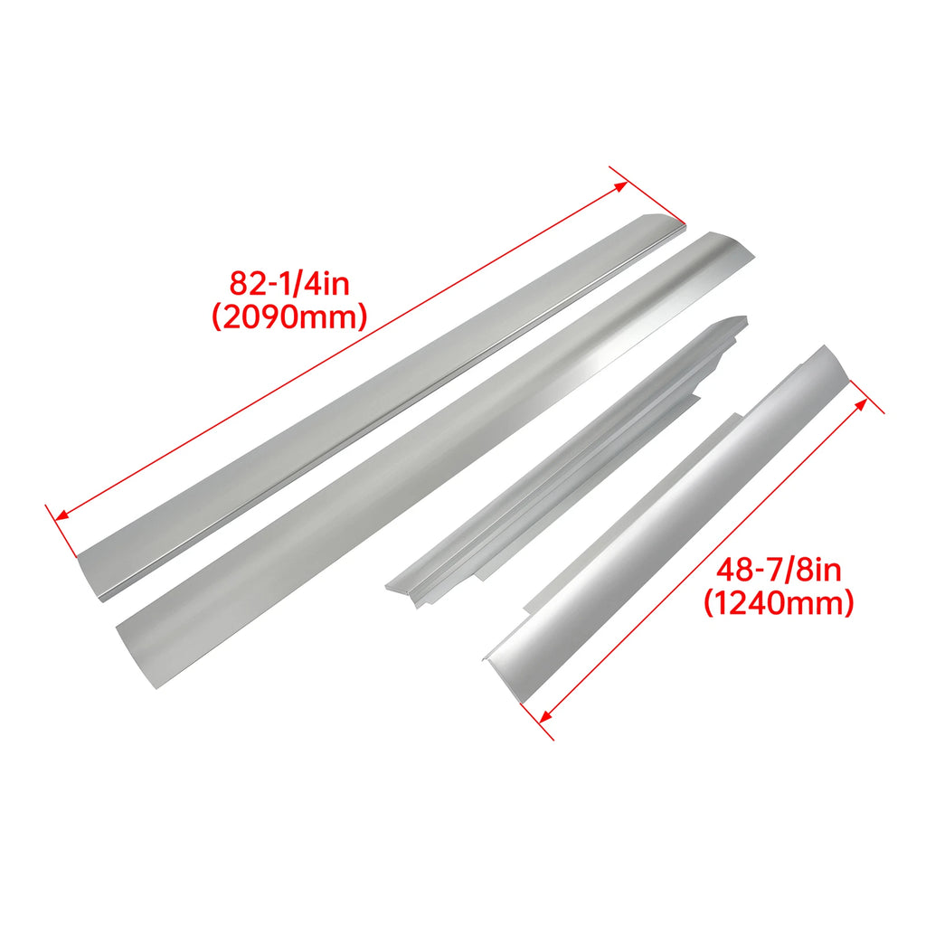 Set of 2 Rocker Panels for Chevy Express GMC Savana Van (1996-2014)