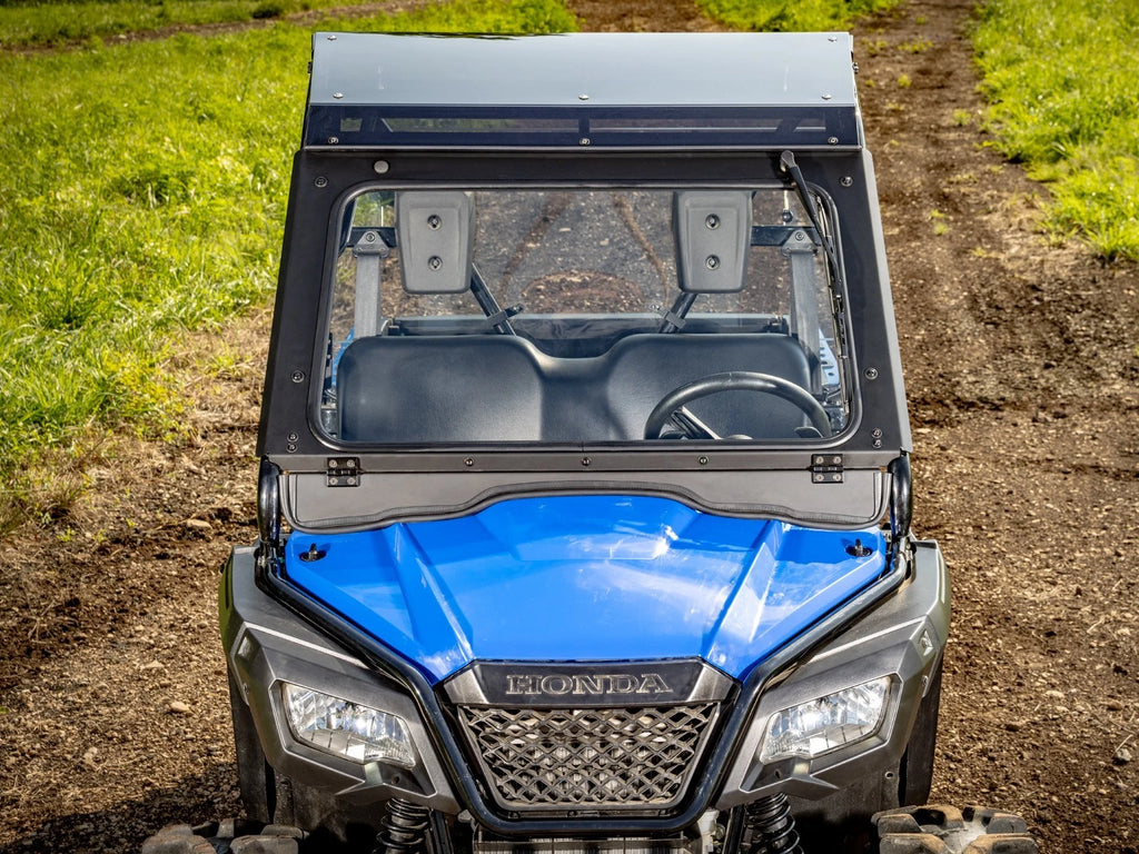 SuperATV Glass Windshield with Driver's Wiper for Honda Pioneer 520 (2021–2023)